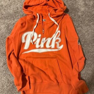 PINK Victoria's Secret Vibrant Orange Hoodie